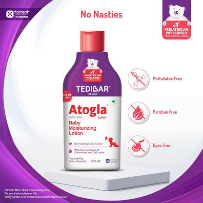 Atogla Baby Moisturizing Lotion with Ceramide for Sensitive Skin 200ml
