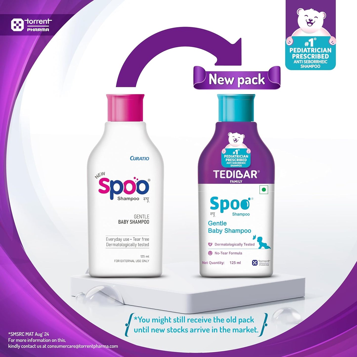 Spoo No-Tear Formula Gentle Baby Shampoo 125ml for Healthy Scalp