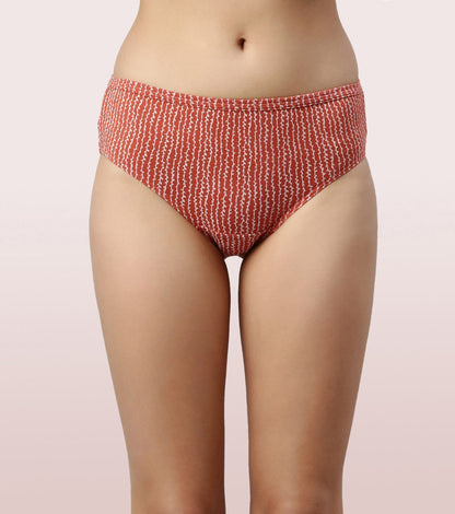 Enamor Chic Cotton Mid-Waist Hipster Panty 3-Pack with Antimicrobial Stain Release