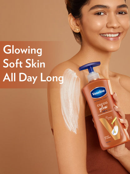 Vaseline Cocoa Glow Serum Lotion with Pure Cocoa & Shea Butter 600ml