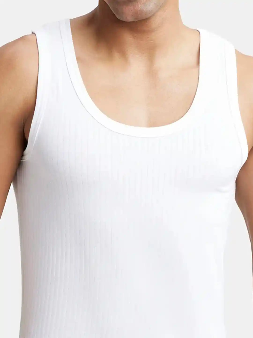 Jockey Men's Super Combed Cotton Ribbed Vest 2-Pack Undershirts Classic 8816