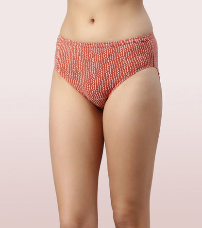 Enamor Chic Cotton Mid-Waist Hipster Panty 3-Pack with Antimicrobial Stain Release