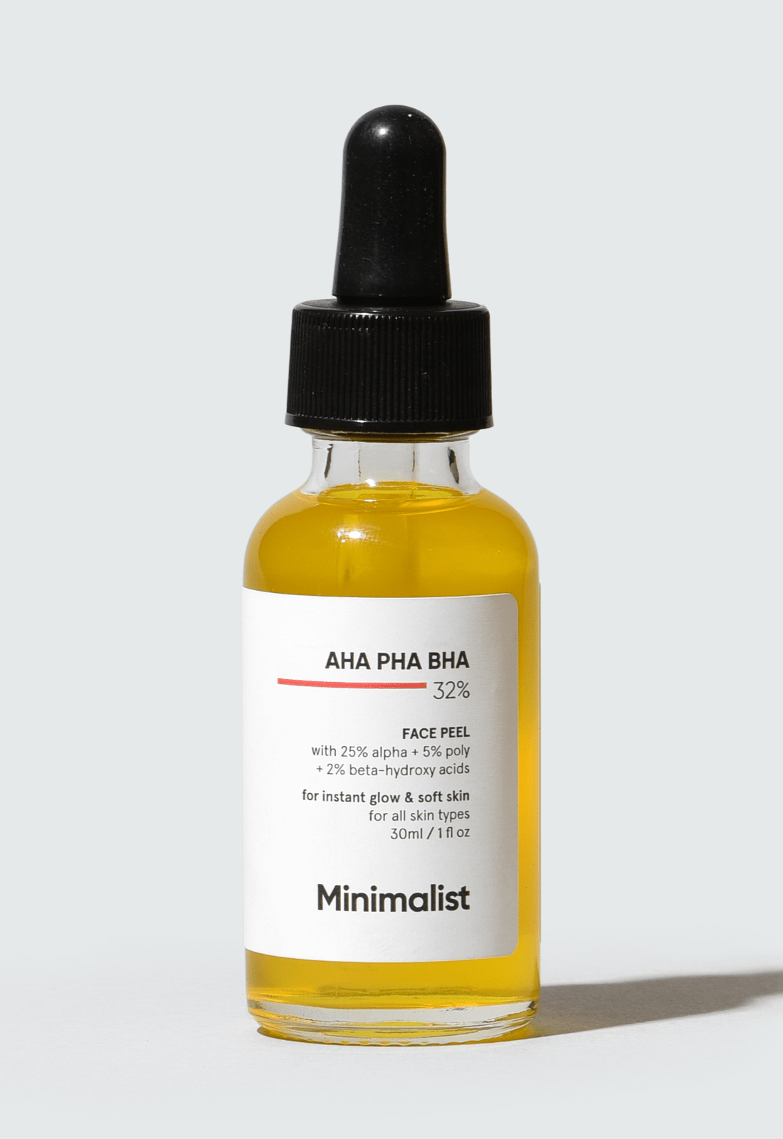 Minimalist 32% AHA PHA BHA Peeling Solution for Radiant Skin