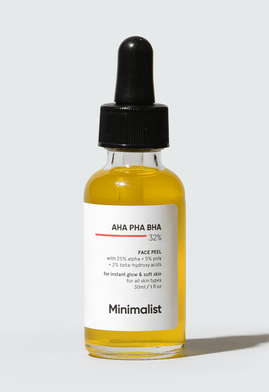 Minimalist 32% AHA PHA BHA Peeling Solution for Radiant Skin