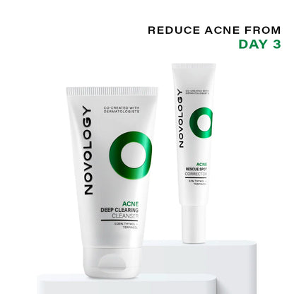 Novology Acne Spot Correction Kit with Cleanser and Gel