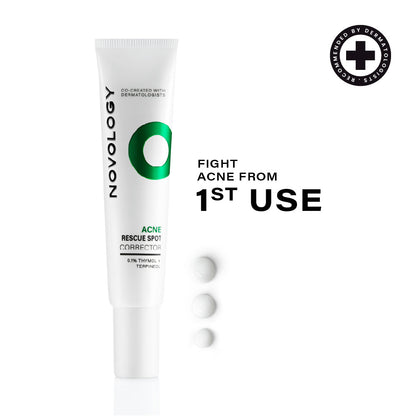 Novology Acne Rescue Spot Corrector Gel for Active Acne Pimples