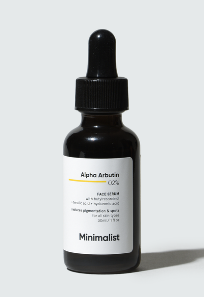 Minimalist Alpha Arbutin 2% Face Serum for Brightening Dark Spots