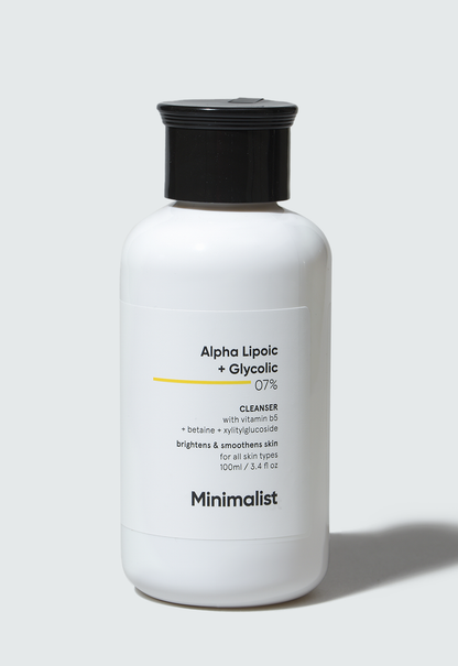 Minimalist Alpha Lipoic and Glycolic Acid 7% Brightening Face Cleanser