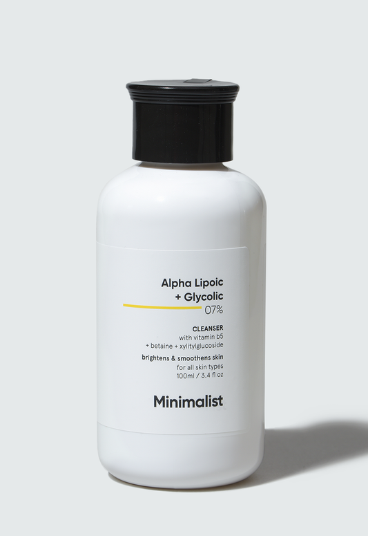 Minimalist Alpha Lipoic and Glycolic Acid 7% Brightening Face Cleanser