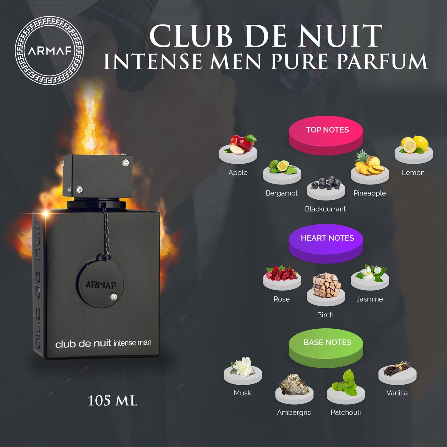 Armaf Club De Nuit Intense Man EDT 105ML: Bold, Provocative Woody Spicy Fragrance