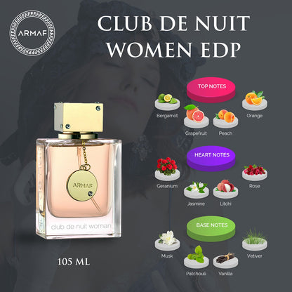 Armaf Club De Nuit Women's 105ml Eau Parfum: Elegant, Captivating Floral Fruity