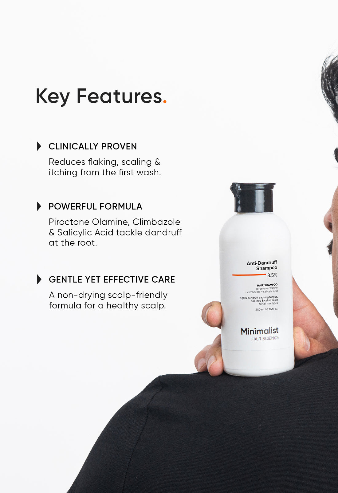 Minimalist Anti Dandruff Shampoo with Salicylic Acid for Healthy Scalp
