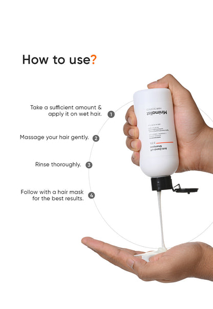 Minimalist Anti Dandruff Shampoo with Salicylic Acid for Healthy Scalp