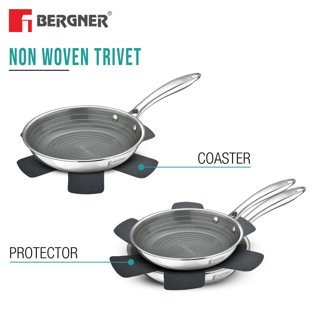 Bergner Hi-Tech Giro X Ceramic Triply 11-inch Induction Roti Tawa Pan