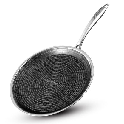 Bergner Tri-Ply Hi-Tech Giro 28cm Dosa Tawa: Non-Stick Honeycomb, Induction Ready