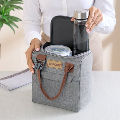 Borosil Pro Glass Lunch Box Set with Water Bottle, Microwave Safe, Leak-Proof