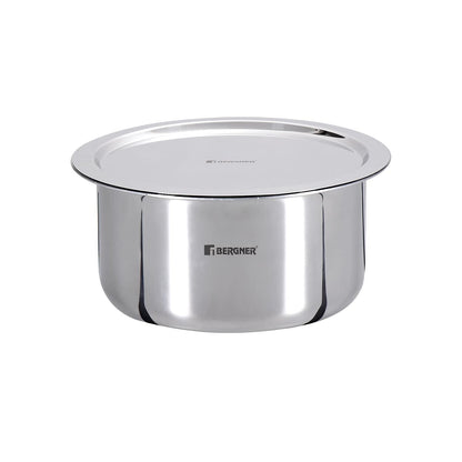 Bergner TriPro Tri-Ply Stainless Steel 6L Tope with Lid for Induction Gas