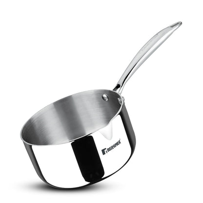 Argent Tri-Ply Stainless Steel Milkpan Saucepan, 1.7L Induction Bottom Pour Spout