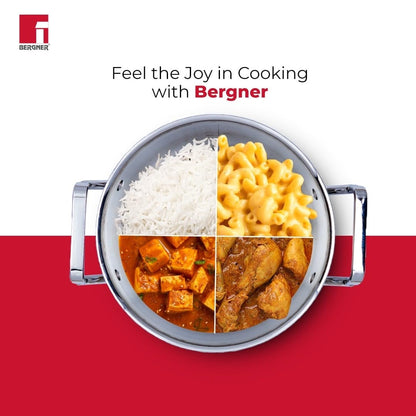 Bergner TriPro Tri-Ply Stainless Steel 3.4 Quart Casserole Cook & Serve Pot
