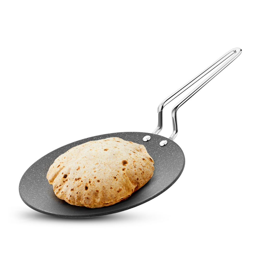 Bergner Argent Samsara Tri-Ply Stainless Steel Roti Tawa, Non-Stick, Induction Compatible Cookware
