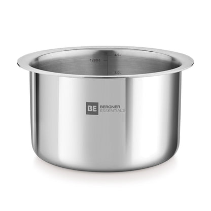 Bergner BE Essentials Tri-Ply Stainless Steel 22cm Cooking Pot with Lid