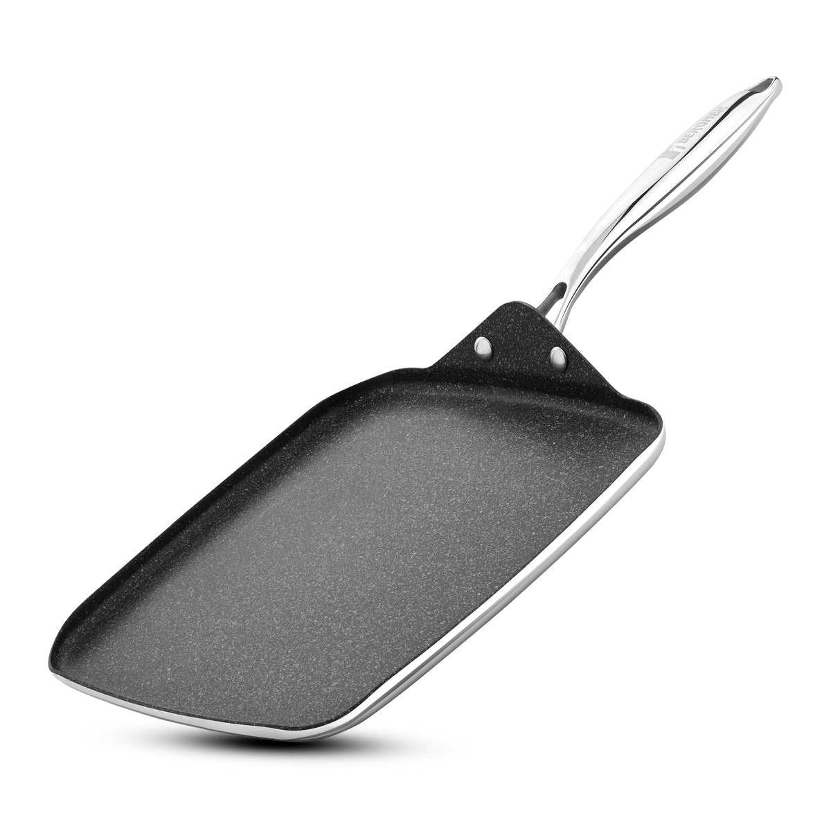 Bergner Argent Samsara 10.6-inch Tri-Ply Stainless Steel Square Induction Multi Tawa Pan