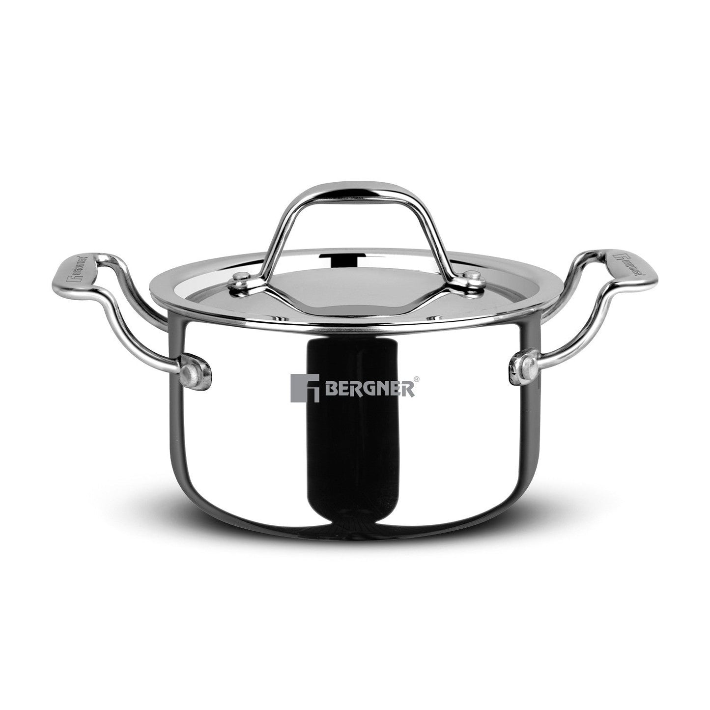 Bergner Argent Tri-Ply Stainless Steel Mini Casserole, Healthy Cooking Pot