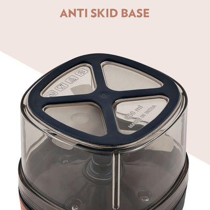 Borosil EazyPull 600ml Manual Food Chopper: 3 Sharp Blades for Quick Prep