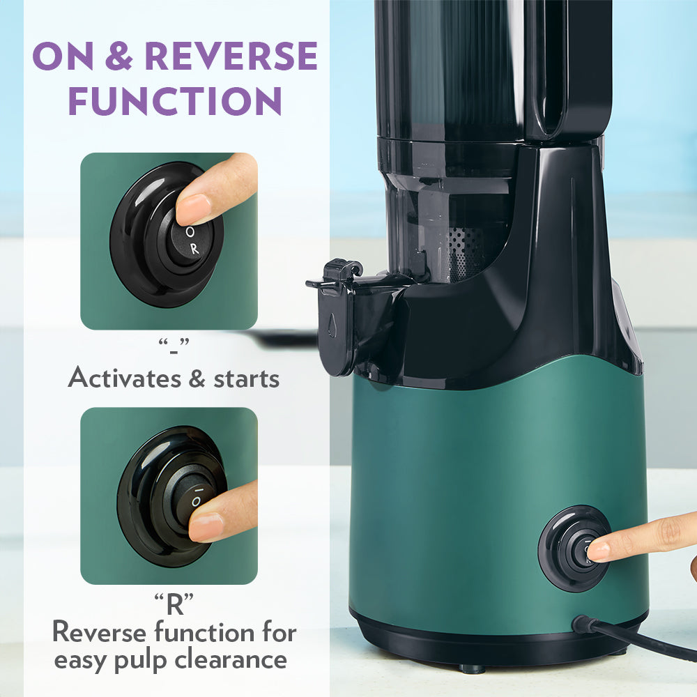 Borosil Vita Rich Slow Juicer for Nutrient-Packed Smooth Pulp-Free Drinks