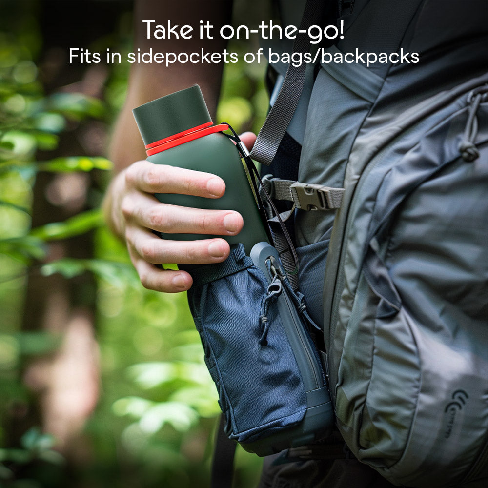 Borosil Trek Series 700ml Insulated Stainless Steel Water Bottle, Green