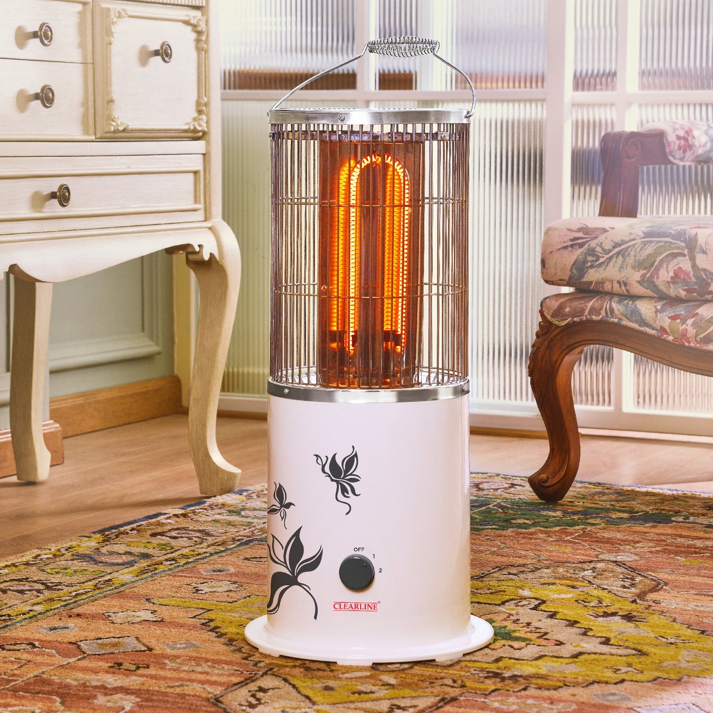 Clearline Hoop 360 Degree Carbon Fibre Infrared Tower Room Heater