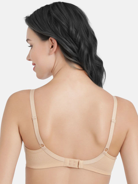 Enamor Non-Padded Wirefree High Coverage Stretch Cotton Everyday Bra A042