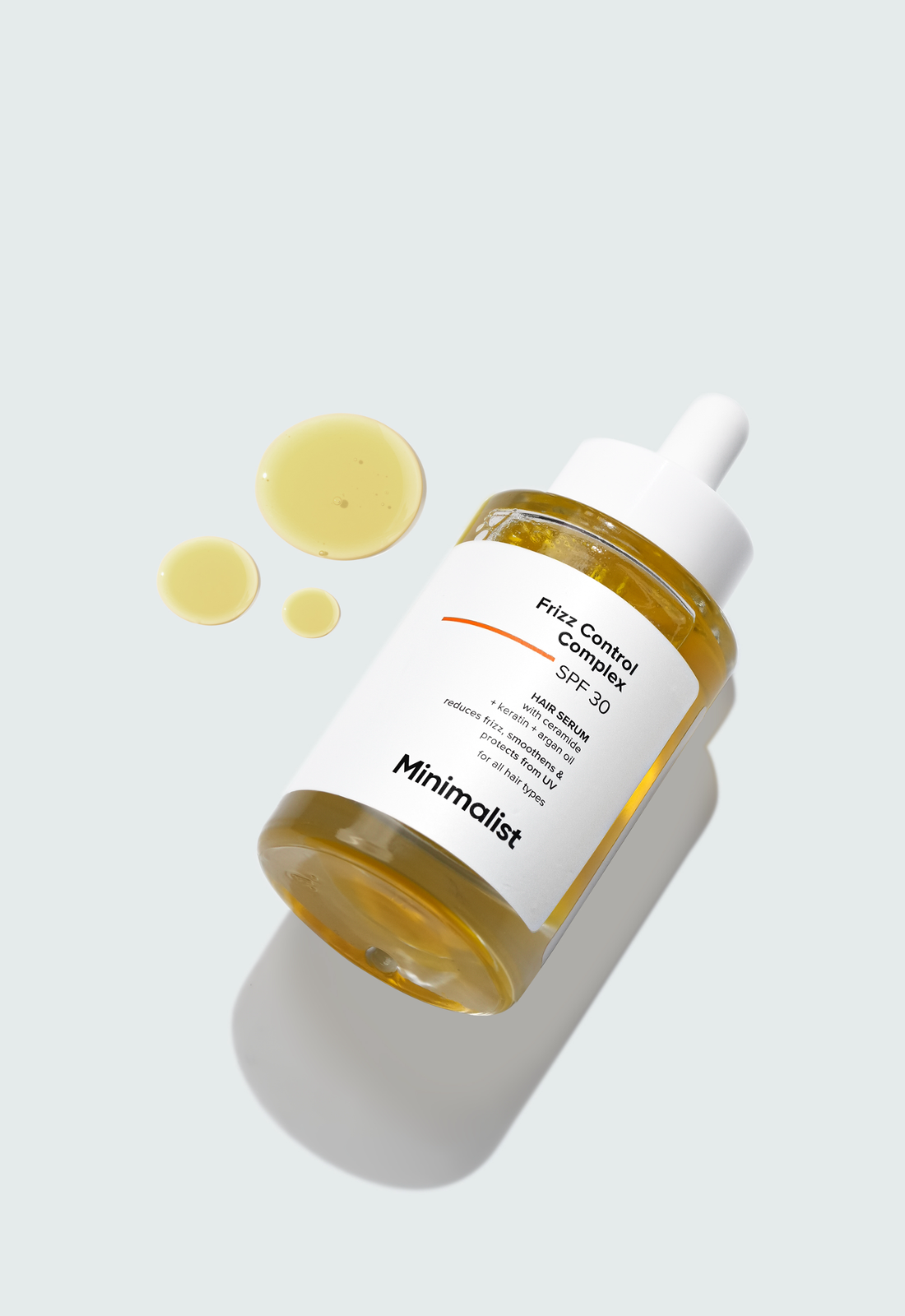 Minimalist Frizz Control Hair Serum with SPF 30 for Shine