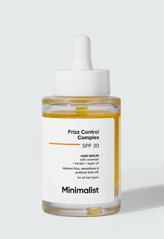Minimalist Frizz Control Hair Serum with SPF 30 for Shine