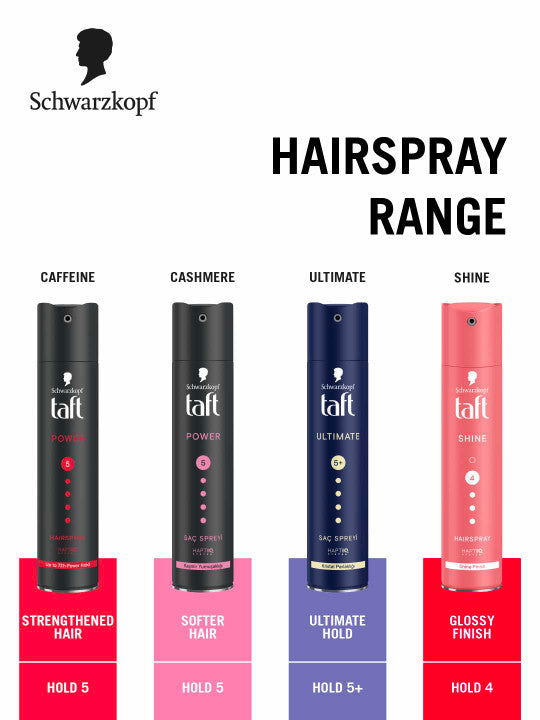 Schwarzkopf Taft Ultimate Hair Spray for Crystal Shine Mega Hold