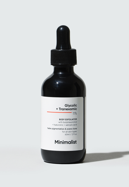 Minimalist 11% Glycolic and Tranexamic Acid AHA BHA Body Exfoliator