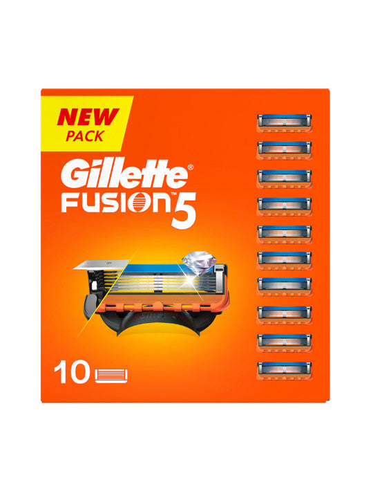 Gillette Fusion5 Men's Razor Blade Cartridges, 10-Count for Smooth Shaving