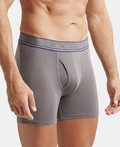 Gunmetal Tencel Micro Modal Elastane Stretch Boxer Brief with StayFresh Properties