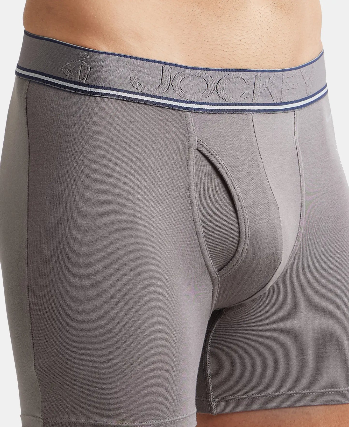 Gunmetal Tencel Micro Modal Elastane Stretch Boxer Brief with StayFresh Properties