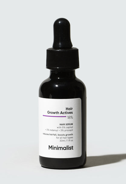 Minimalist Hair Growth Actives 18% Serum with Redensyl and Capixyl