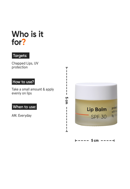 Minimalist Lip Balm SPF 30 Nourishing Sun Protection for Lips
