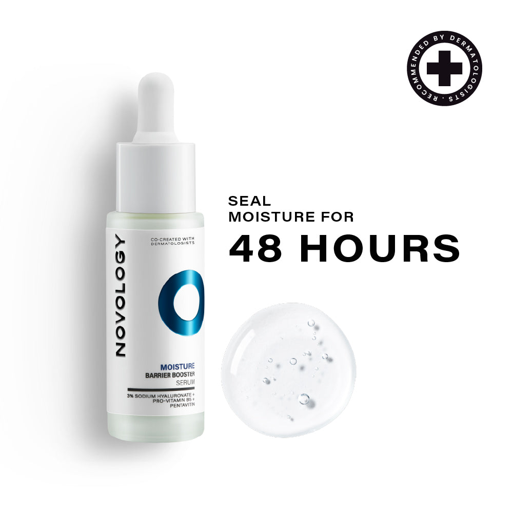 Novology Moisture Barrier Booster Serum with Hyaluronic Acid for Dry Skin