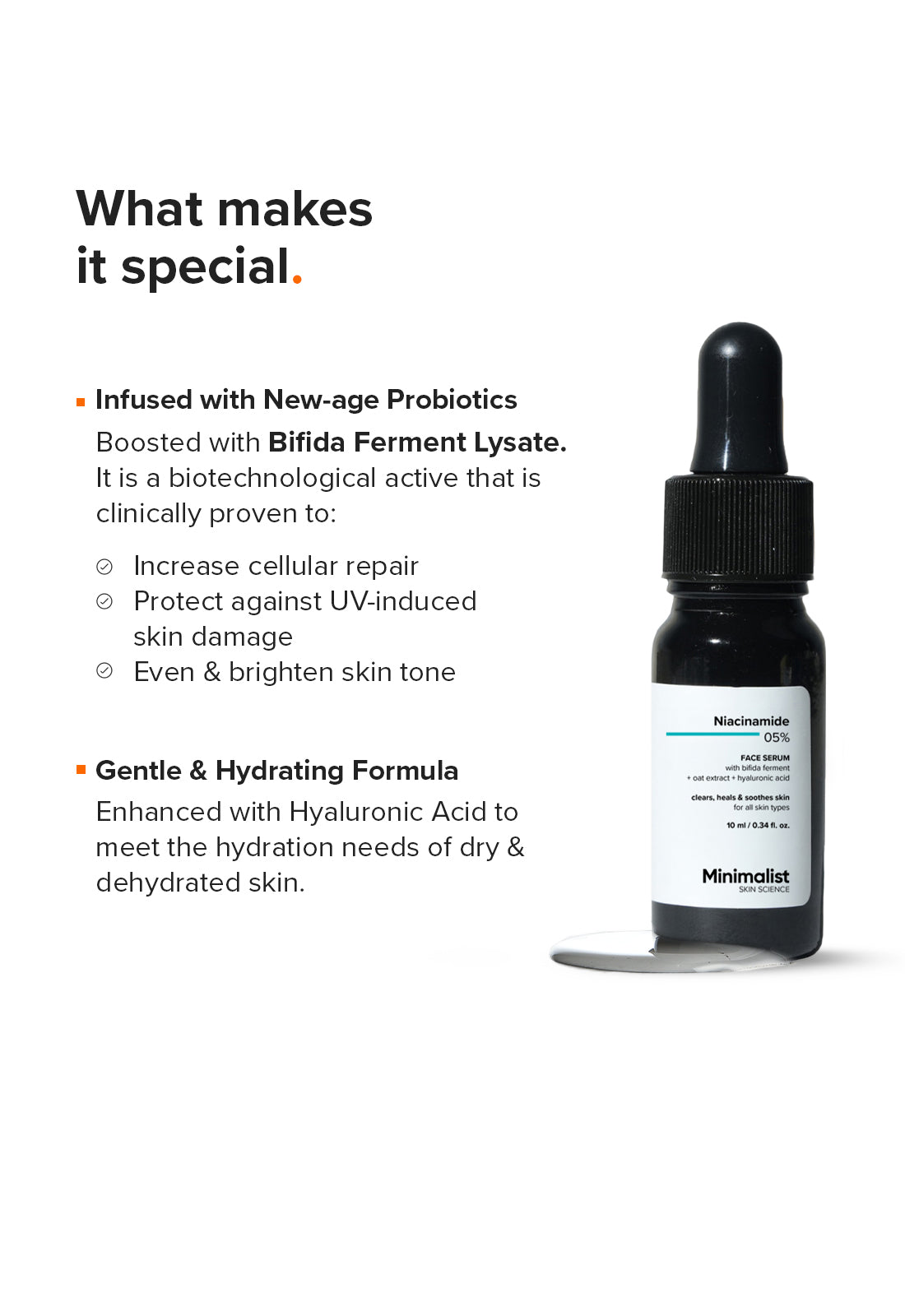 Minimalist Niacinamide 5% Hydrating Face Serum for Sensitive Skin Repair