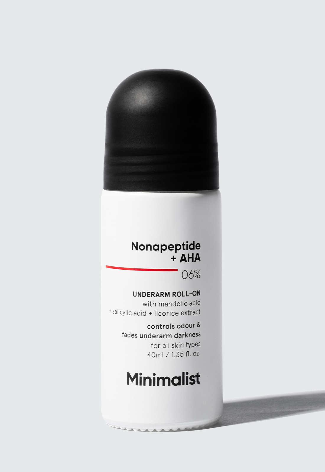 Minimalist Nonapeptide AHA 6% Underarm Roll On Deodorant For Brightening