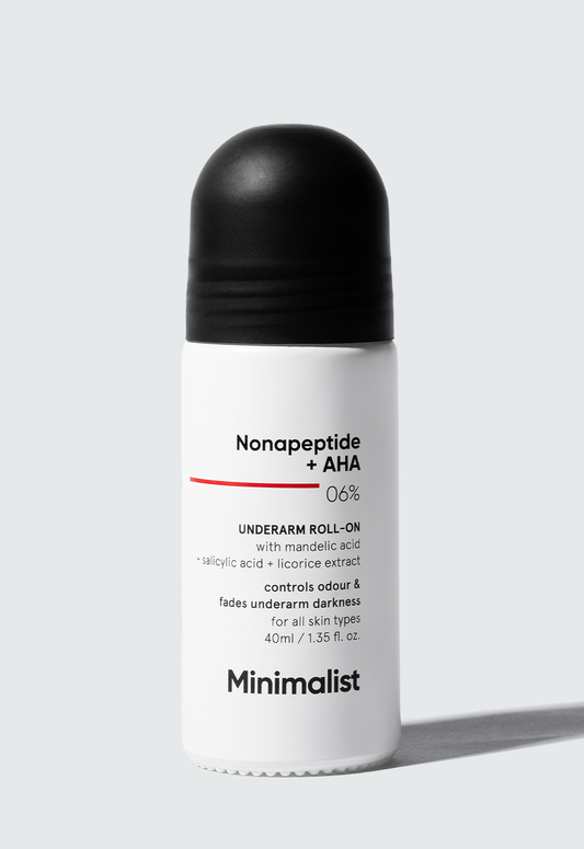 Minimalist Nonapeptide AHA 6% Underarm Roll On Deodorant For Brightening