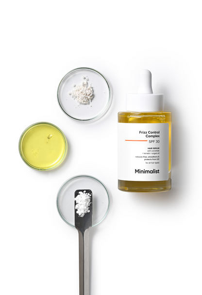 Minimalist Frizz Control Hair Serum with SPF 30 for Shine