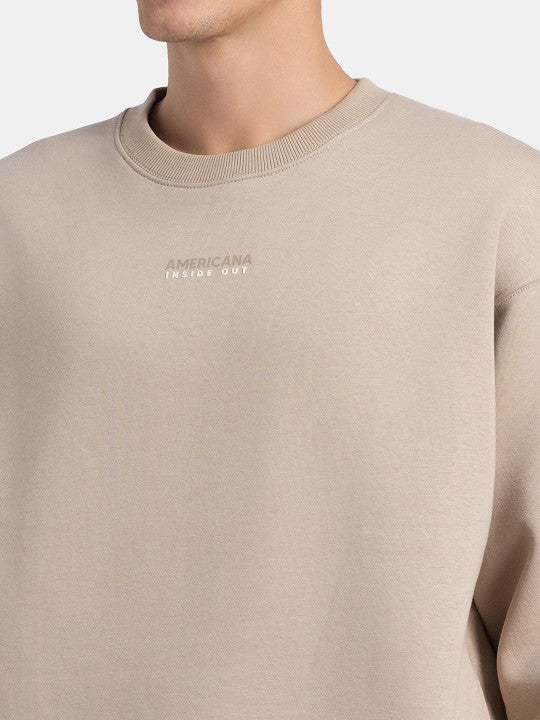 Jockey Super Combed Cotton Graphic Print Fleece Sweatshirt with StayWarm Technology