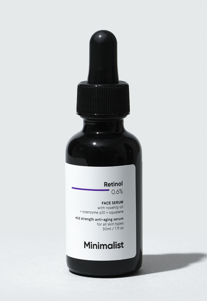 Minimalist Anti-Aging Retinol 0.6% Serum with Q10 and Squalane