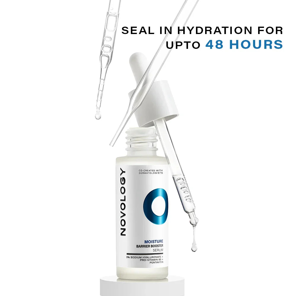 Novology Moisture Barrier Booster Serum with Hyaluronic Acid for Dry Skin