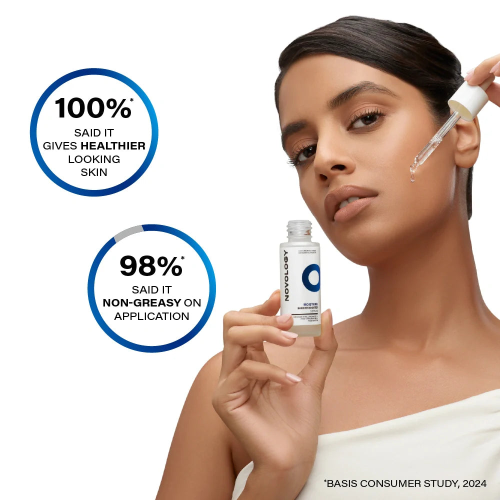 Novology Moisture Barrier Booster Serum with Hyaluronic Acid for Dry Skin